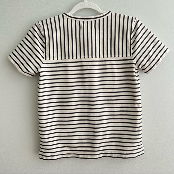 Madewell Striped Lace-Up Top Size X-Small - Picture 11 of 16